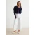 TRENDYOLMİLLA Dames Wit Effen Culotte Hoge taille Jeans