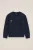 WE Fashion – Jongens T-shirt met borstzak en structuur – Relaxed Fit – Donkerblauw – Katoen –