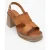 Zennia Leer Platform Sandaal (Women)