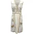 Diane von Furstenberg V-hals Knielange Jurk in Crème Polyester