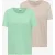 Cecil Dames Basic Shirt met ronde hals in een 2-pack in Multicolour|Beige|Groen