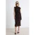TRENDYOLMİLLA Dames Bruin Bloemen Midi Mouwloos Bodycon Jurken
