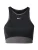 NIKE Sport bh  donkergrijs / zwart / wit
