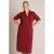 Yest Curve jurk met kraagje Plus Size – donkerrood