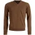River Woods Lbw Bsc V-neck Nf Swt Brown