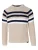 KOROSHI Trui  beige / zwart / wit