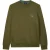 Paul Smith Mens Reg Fit Sweatshirt Zebra Olive Green