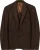Giordano Blazer Piero Half Lined Printed wol touch knit Bruin heren