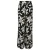 s.Oliver wide leg regular waist gebloemde casual broek zwart