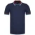 Ben Sherman Gestreepte Kraag Heren Navy Poloshirt