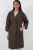 Gestrikte Dubbelgeknoopte Trenchcoat
