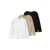 NAME IT KIDS longsleeve NKMVOBBO – set van 3 wit/beige/zwart