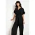 LOLALIZA jumpsuit met ceintuur – zwart