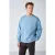 Oversized sweatshirt met ribstructuur en ronde hals
