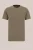 WE Fashion – Heren slim fit T-shirt – Slim Fit – Olijfgroen – Katoen –