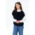 Caroll spencer met wol donkerblauw