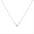 Luxenter, eqoyi halsketting in 925 sterling zilver en glanzend gerhodineerde cubic zirconia