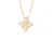 Damesketting Sterling Zilver 925 Goudverguld met Sprankelende Cubic Zirconia BICLL032