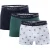 Gant Boxershorts met herenlogo (3-pack) (Wit, Groen, Zwart)