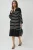 Gestreepte V-hals Losse Midi Trui Jurk met Split