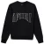 Amiri Sun-afbeelding op het zwarte sweatshirt aan de achterkant