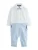 Baker by Ted Baker Rompertje/body  lichtblauw / zwart / wit