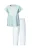 Ulla Popken Pyjama  mintgroen / wit
