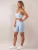 Divina Sport bh ‘Four’  lichtblauw / wit