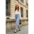 Hoge Taille Slim Fit Denim Broek