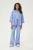 Overhemd met lang mouwen Relaxed fit Blue Stripe white
