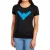 Batman Nightwing-T-shirt met symbool, nauwsluitend model voor dames (Zwart)
