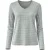 Zachte top met pied-de-pouleprint en V-hals