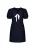 DreiMaster Klassik Jurk  navy / wit