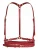 Haute Cuir Riem ‘Slim Double Belt Harness’  rood