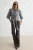 TRENDYOLMİLLA Dames Blauw Geruit Lang Regular fit Overhemden