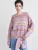 Carhartt WIP Trui ‘Keenan’  lichtgeel / lavendel / pink / wit