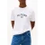 Tommy Hilfiger Hilfiger Flock Tee Regular Fit T-shirt White