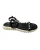 Valentino Garavani Rockstud Enkelsandalen met Platte Zool in Zwart Suède