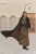 Trendyol Modest Dames Zwart Dierenprint Maxi Mouwloos Casual Recht Modest Jurken
