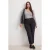 Trendyol Curve Dames Zwart Effen Wijde pijp Hoge taille Grote maten Jeans
