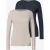 2-pack shirts met lange mouwen en boothals