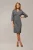 Mart Visser midi jurk met lurex antraciet