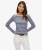 Bardot Off-shoulder Top Blauw