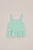 WE Fashion – Meisjes singlet met structuur – Slim Fit – Turkoois –