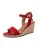 Tamaris Sandalen met riem  donkerrood