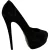 Giuseppe Zanotti pumps met ronde neus en plateauzool in zwart suède.