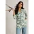 White Stuff Annie Longline Shirt Green Print