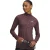 Under Armour Dames-top met halve rits en textuur (Donker kastanjebruin)