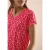 Cecil Dames Shirt met V-hals en schelpenprint in Rood