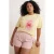 Trendyol Curve Dames Geel Grafisch Kort Oversized Grote maten T-shirts